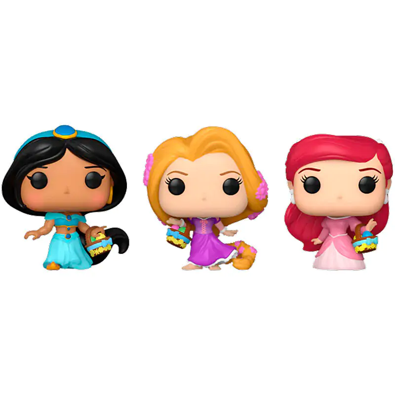 Carrot Pocket POP blister 3 figures Disney Princess Rapunzel Ariel Jasmin termékfotó