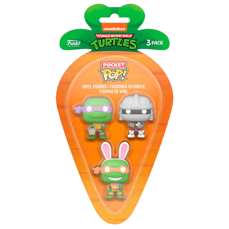 Carrot Pocket Funko POP Ninja Turtles Donatello Shredder Michelangelo 3db-os figura csomag termékfotó