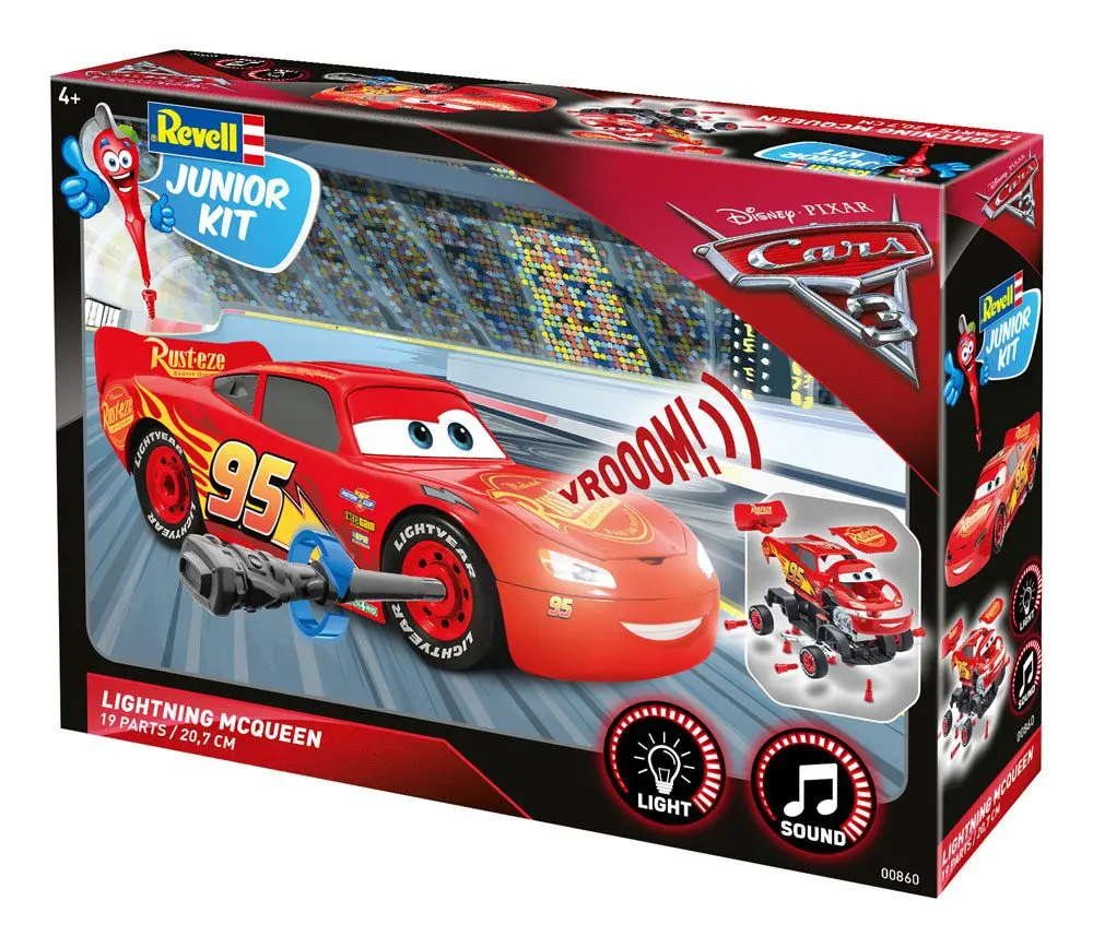 Cars 1/20 Lightning McQueen gyerek modell készlet hanggal és fénnyel termékfotó