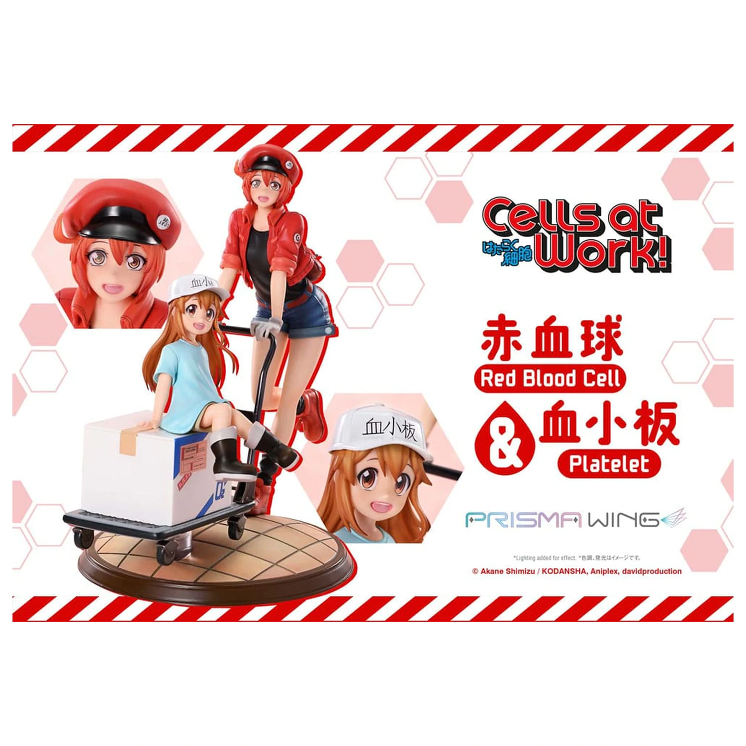 Cells at Work Prisma Wing Red Blood Cell & Platelet PVC szobor figura 26 cm  termékfotó