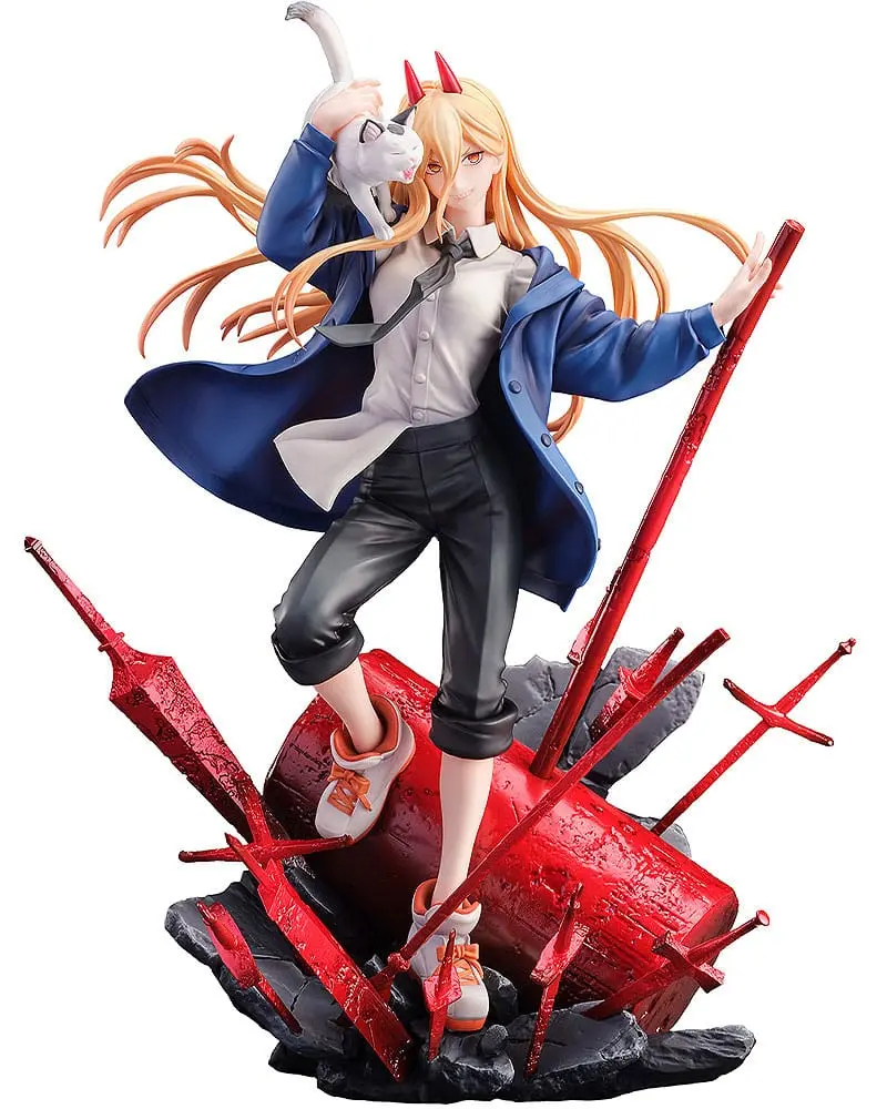 Chainsaw Man 1/7 Power & Meowy szobor figura 28 cm termékfotó