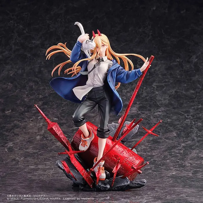 Chainsaw Man 1/7 Power & Meowy szobor figura 28 cm termékfotó