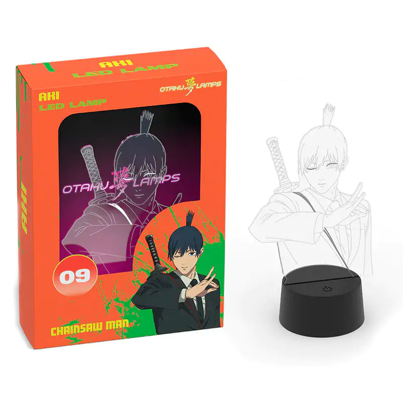 Chainsaw Man Aki LED lámpa 20cm termékfotó