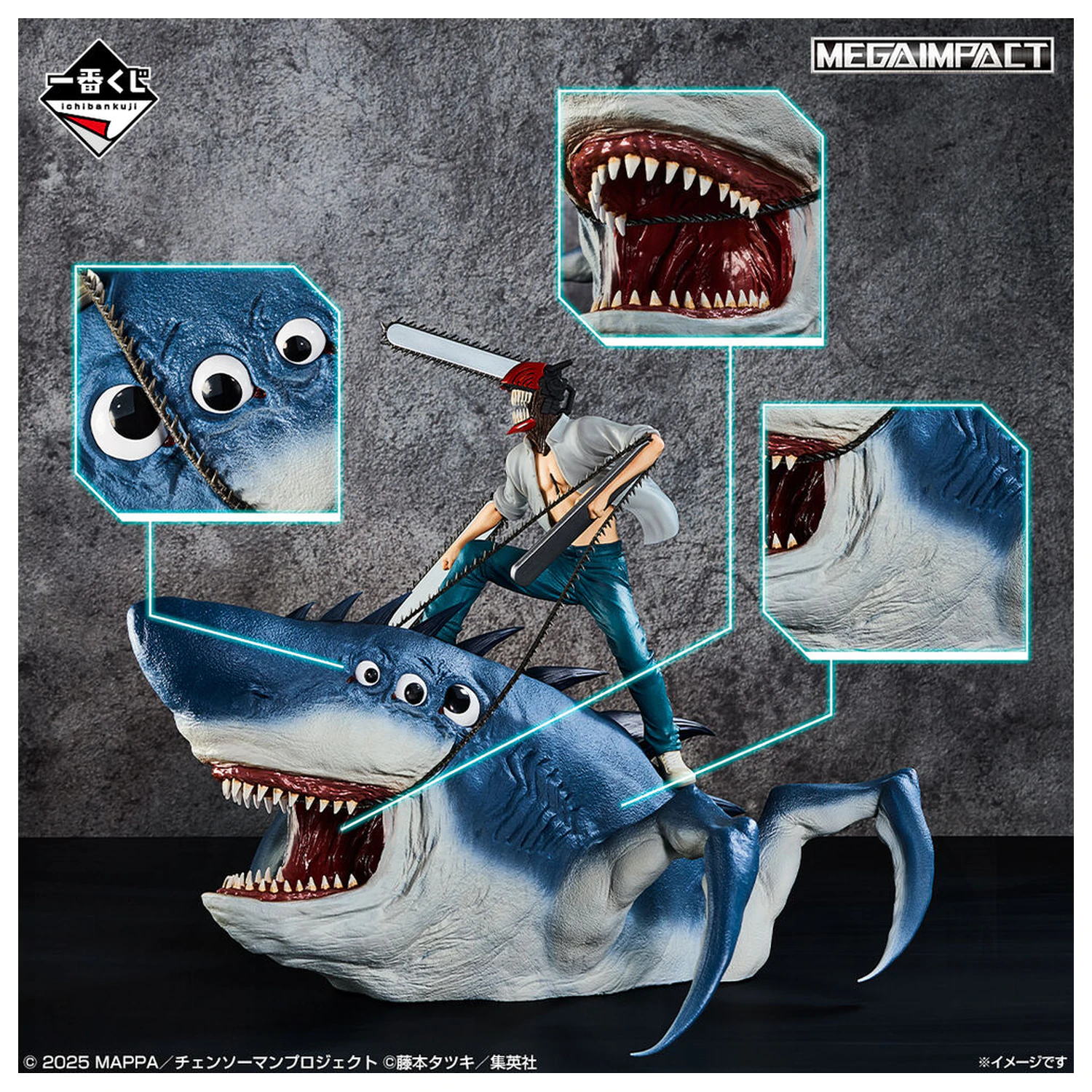 Chainsaw Man - Chainsaw Man & Beam Ichibansho figura 23cm termékfotó