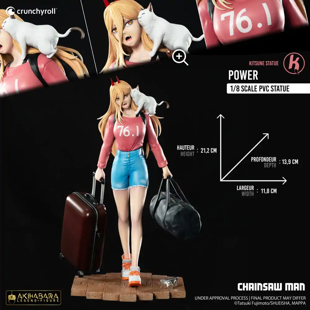 Chainsaw Man 1/8 Power PVC szobor figura 21 cm termékfotó