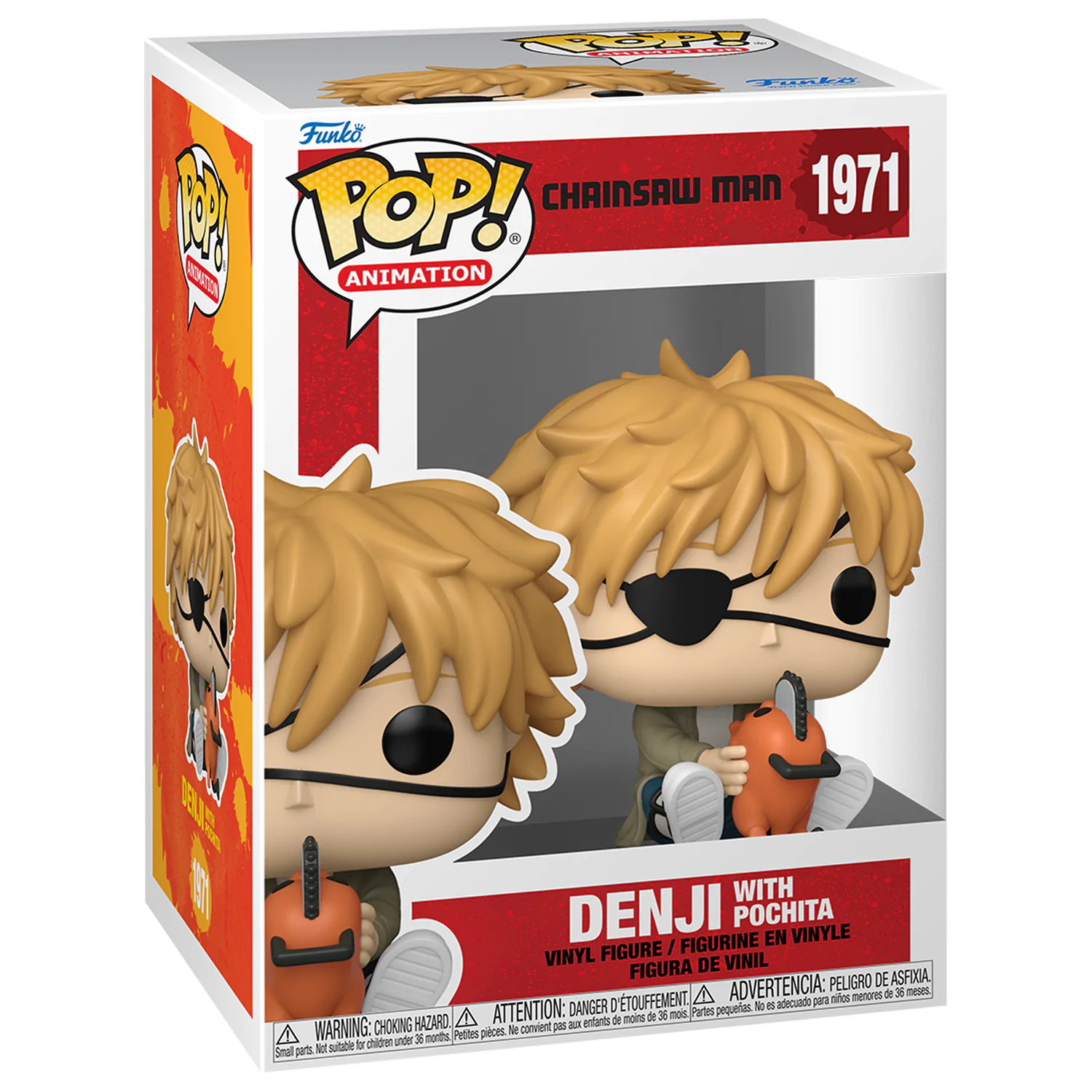 Chainsaw Man Funko POP! Games Vinyl figura Denji & Pochita 9 cm [SÉRÜLT CSOMAGOLÁS] termékfotó