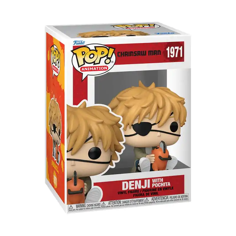 Chainsaw Man Funko POP! Games Vinyl figura Denji &amp; Pochita 9 cm termékfotó
