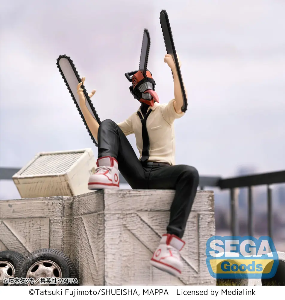 Chainsaw Man PM Perching Chainsaw Man PVC szobor figura 14 cm termékfotó