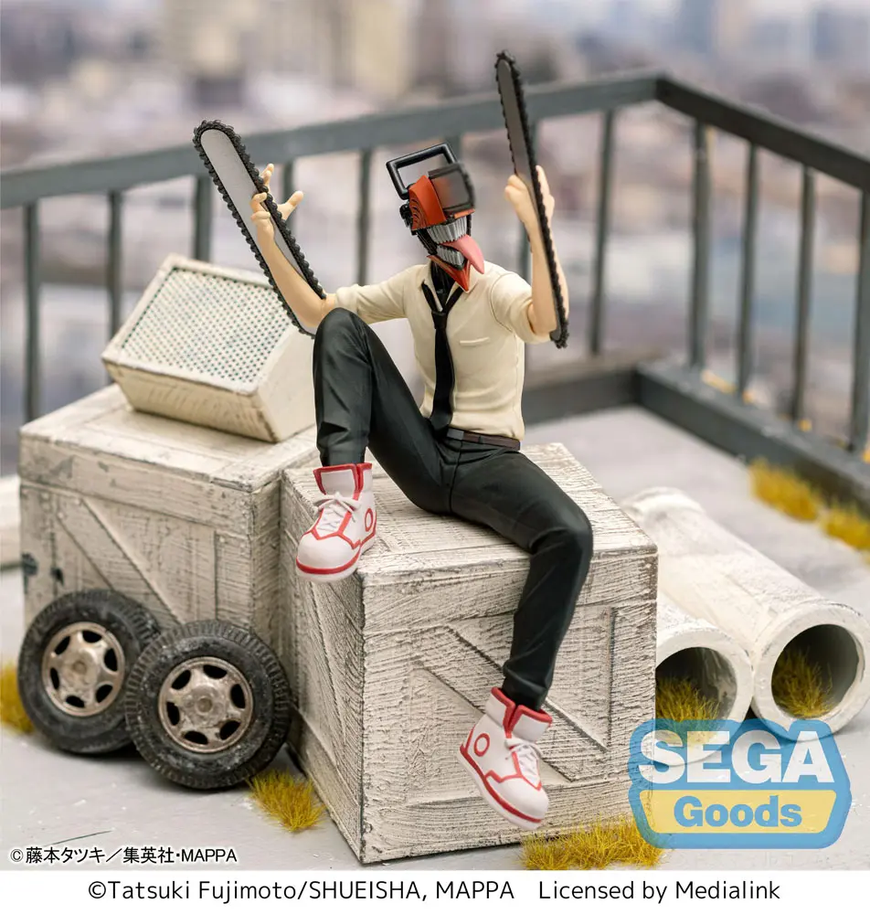 Chainsaw Man PM Perching Chainsaw Man PVC szobor figura 14 cm termékfotó