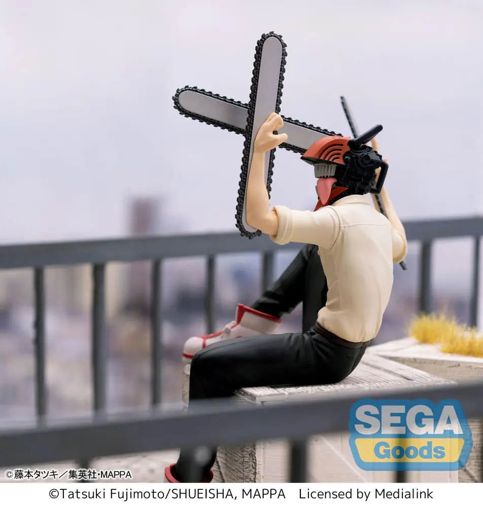 Chainsaw Man PM Perching Chainsaw Man PVC szobor figura 14 cm termékfotó