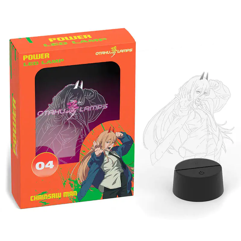 Chainsaw Man Power LED lámpa 20cm termékfotó
