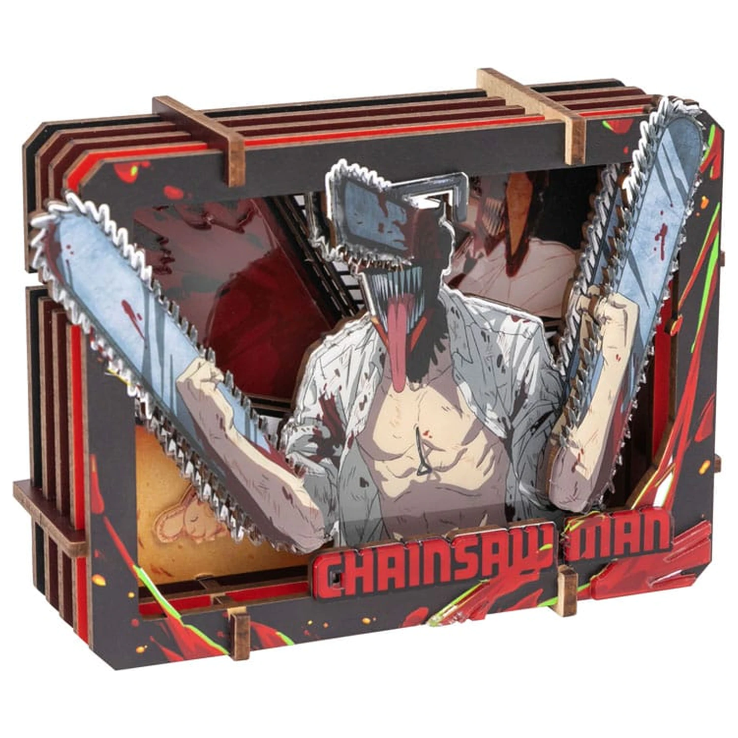 Chainsaw Man Wooden Gallery (S) Chainsaw Devil modell készlet  termékfotó