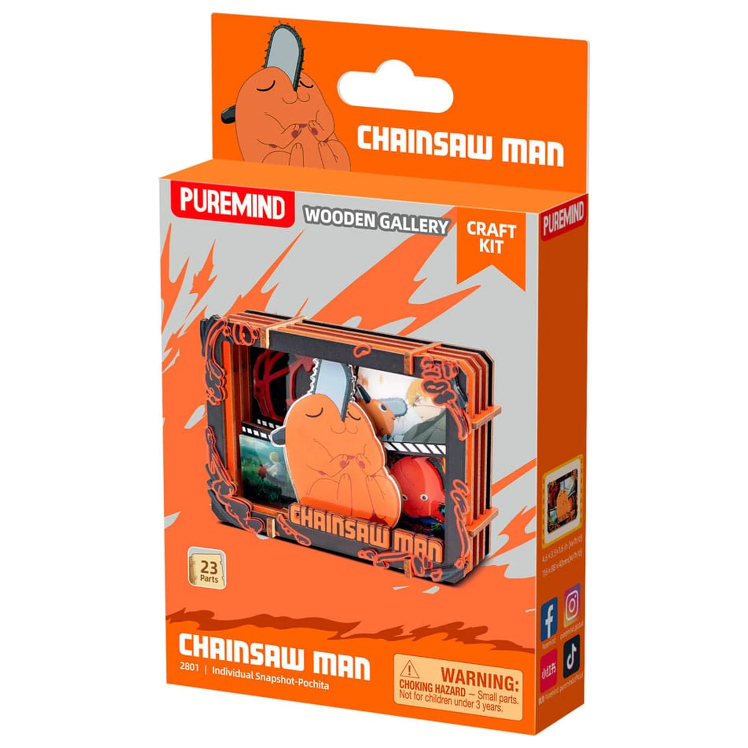 Chainsaw Man Wooden Gallery (S) Pochita modell készlet termékfotó