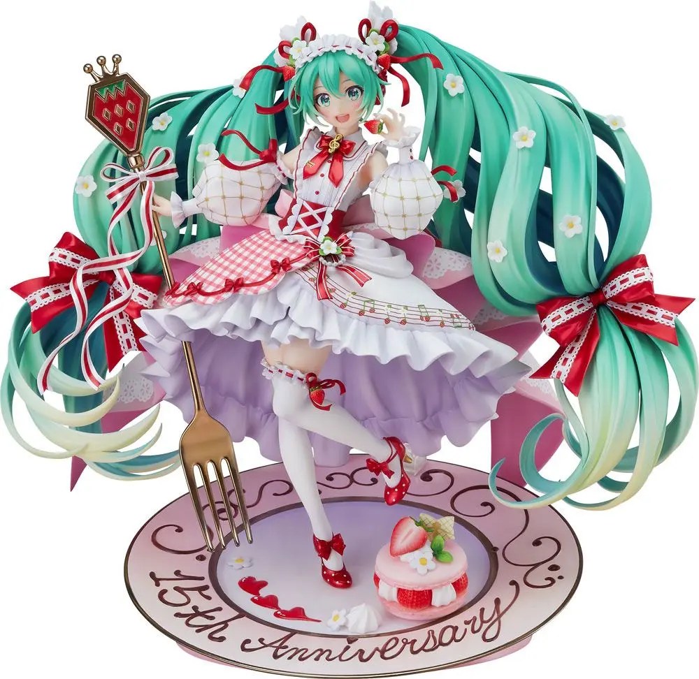 Character Vocal Series 01 Hatsune Miku 1/7 Hatsnune Miku 15th Anniversary Ver. PVC szobor figura 29 cm termékfotó