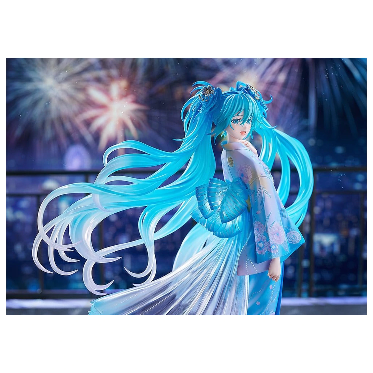 Character Vocal Series 01: Hatsune Miku 1/7 Music & Fire Works Ver. PVC figura 23 cm termékfotó