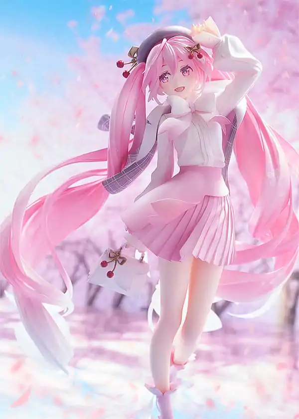 Character Vocal Series 01: Hatsune Miku 1/7 Sakura Miku: Hanami Outfit Ver. PVC szobor figura 28 cm termékfotó