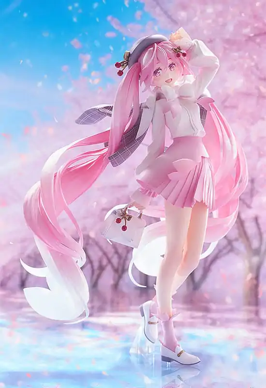 Character Vocal Series 01: Hatsune Miku 1/7 Sakura Miku: Hanami Outfit Ver. PVC szobor figura 28 cm termékfotó