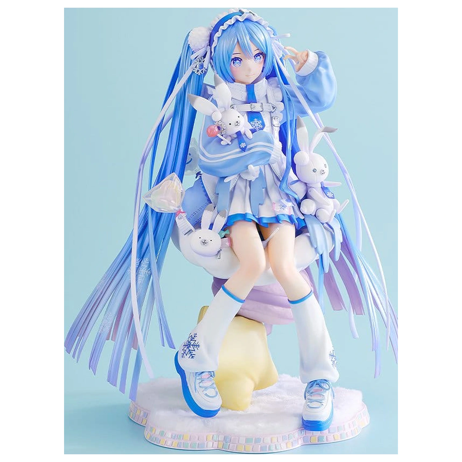 Character Vocal Series 01: Hatsune Miku 1/7 Snow Miku: Yukiiro Pop Ver. PVC szobor figura 24 cm termékfotó