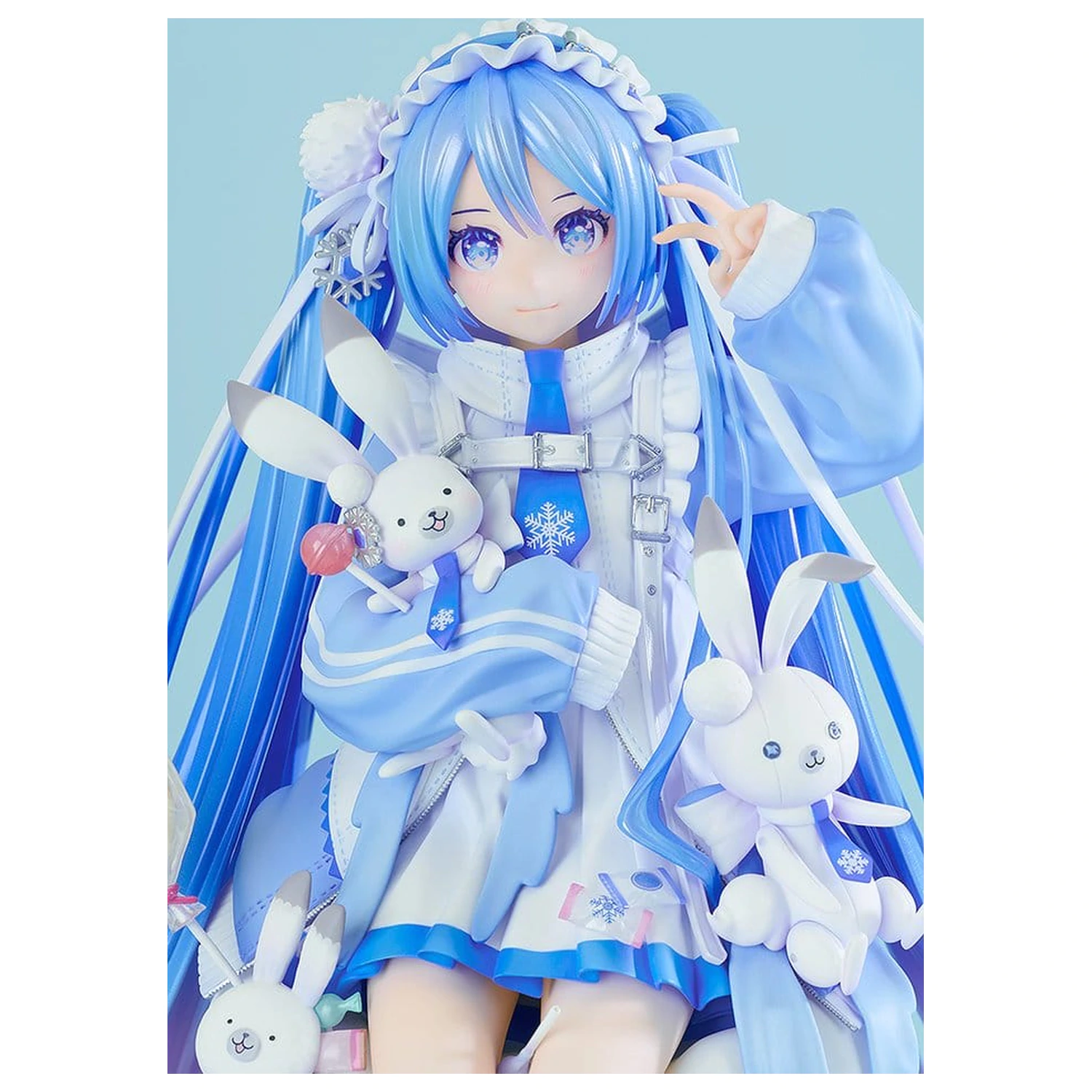 Character Vocal Series 01: Hatsune Miku 1/7 Snow Miku: Yukiiro Pop Ver. PVC szobor figura 24 cm termékfotó