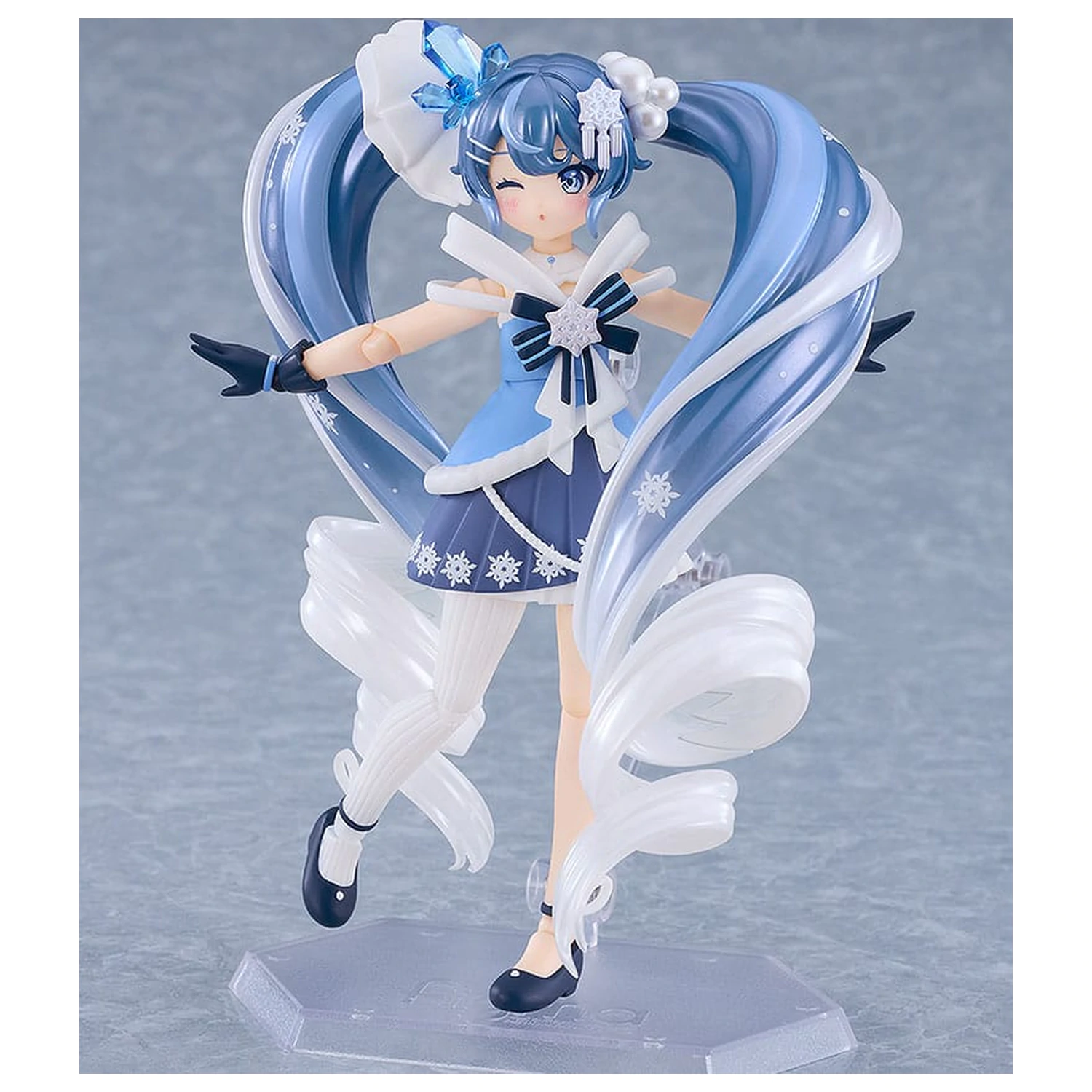 Character Vocal Series 01: Hatsune Miku Figma akciófigura Snow Miku: Crystal Snow Ver. 13 cm  termékfotó