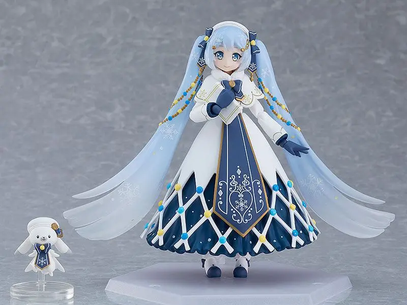 Character Vocal Series 01: Hatsune Miku Figma Snow Miku: Glowing Snow Ver. akciófigura 14 cm termékfotó