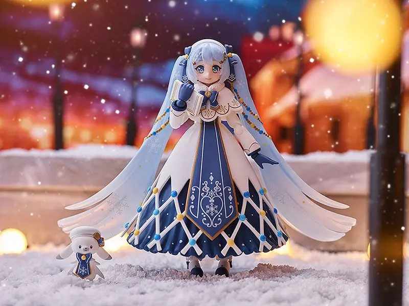 Character Vocal Series 01: Hatsune Miku Figma Snow Miku: Glowing Snow Ver. akciófigura 14 cm termékfotó