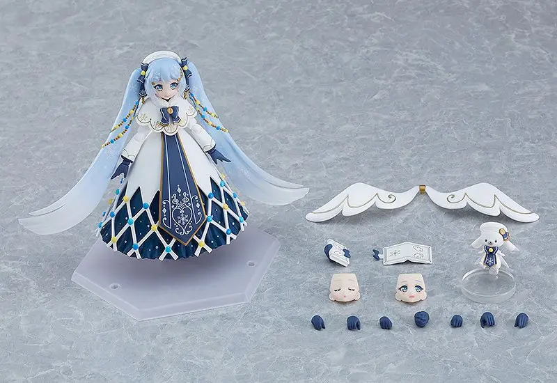 Character Vocal Series 01: Hatsune Miku Figma Snow Miku: Glowing Snow Ver. akciófigura 14 cm termékfotó