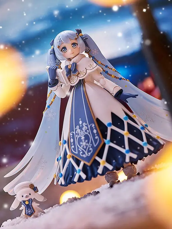 Character Vocal Series 01: Hatsune Miku Figma Snow Miku: Glowing Snow Ver. akciófigura 14 cm termékfotó
