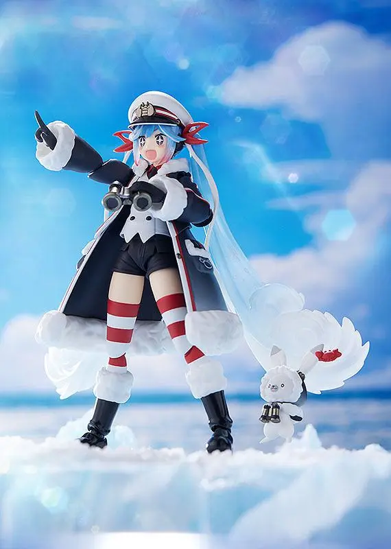 Character Vocal Series 01: Hatsune Miku Figma Snow Miku: Grand Voyage Ver. akciófigura 13 cm termékfotó