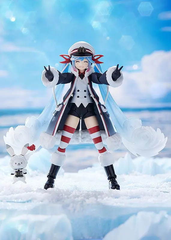 Character Vocal Series 01: Hatsune Miku Figma Snow Miku: Grand Voyage Ver. akciófigura 13 cm termékfotó