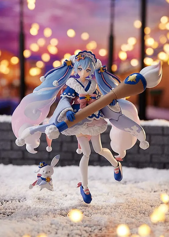 Character Vocal Series 01: Hatsune Miku Figma Snow Miku: Serene Winter Ver. akciófigura 13 cm termékfotó