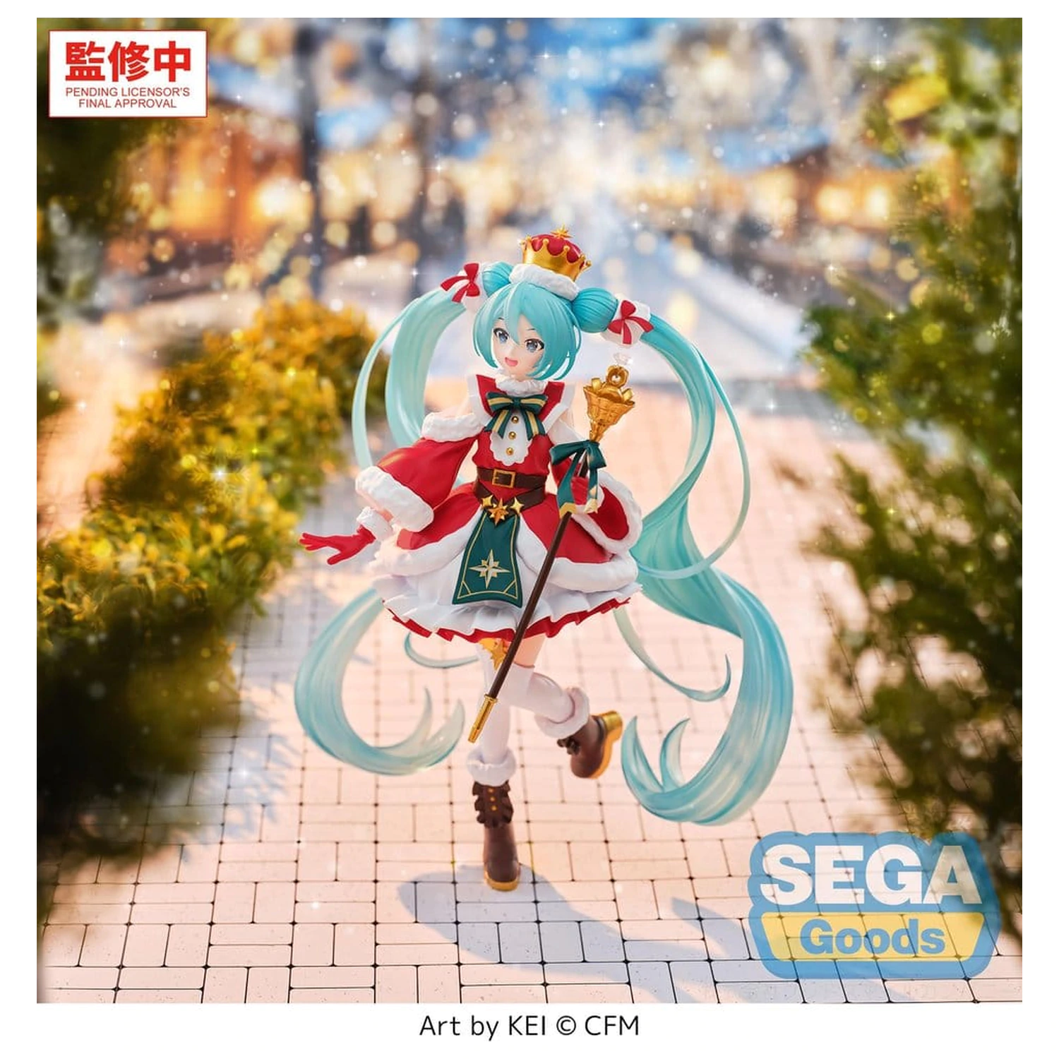 Character Vocal Series 01: Hatsune Miku FIGURIZMa Christmas 2026 PVC figura 27 cm termékfotó