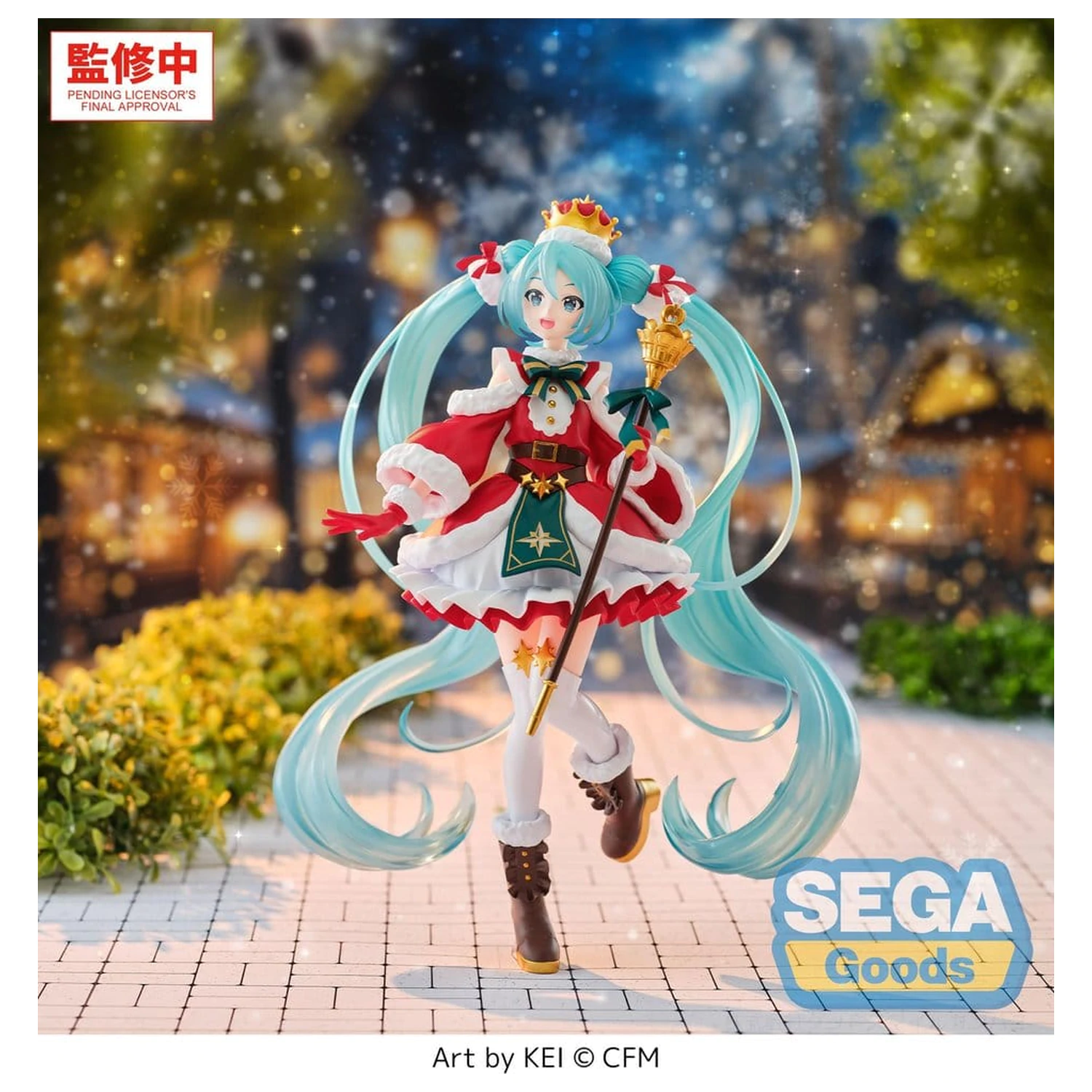 Character Vocal Series 01: Hatsune Miku FIGURIZMa Christmas 2026 PVC figura 27 cm termékfotó