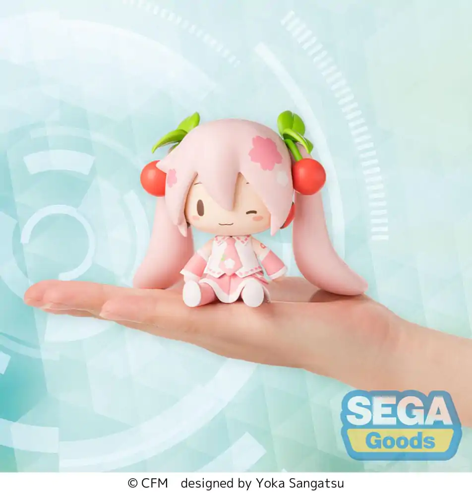 Character Vocal Series 01: Hatsune Miku Fuwa Petit Chibi figura Sakura Miku 8 cm  termékfotó
