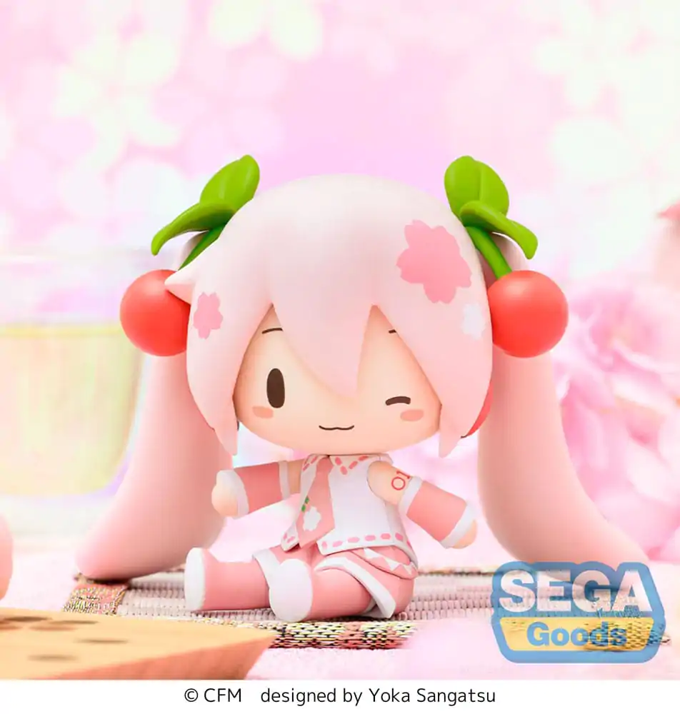 Character Vocal Series 01: Hatsune Miku Fuwa Petit Chibi figura Sakura Miku 8 cm  termékfotó
