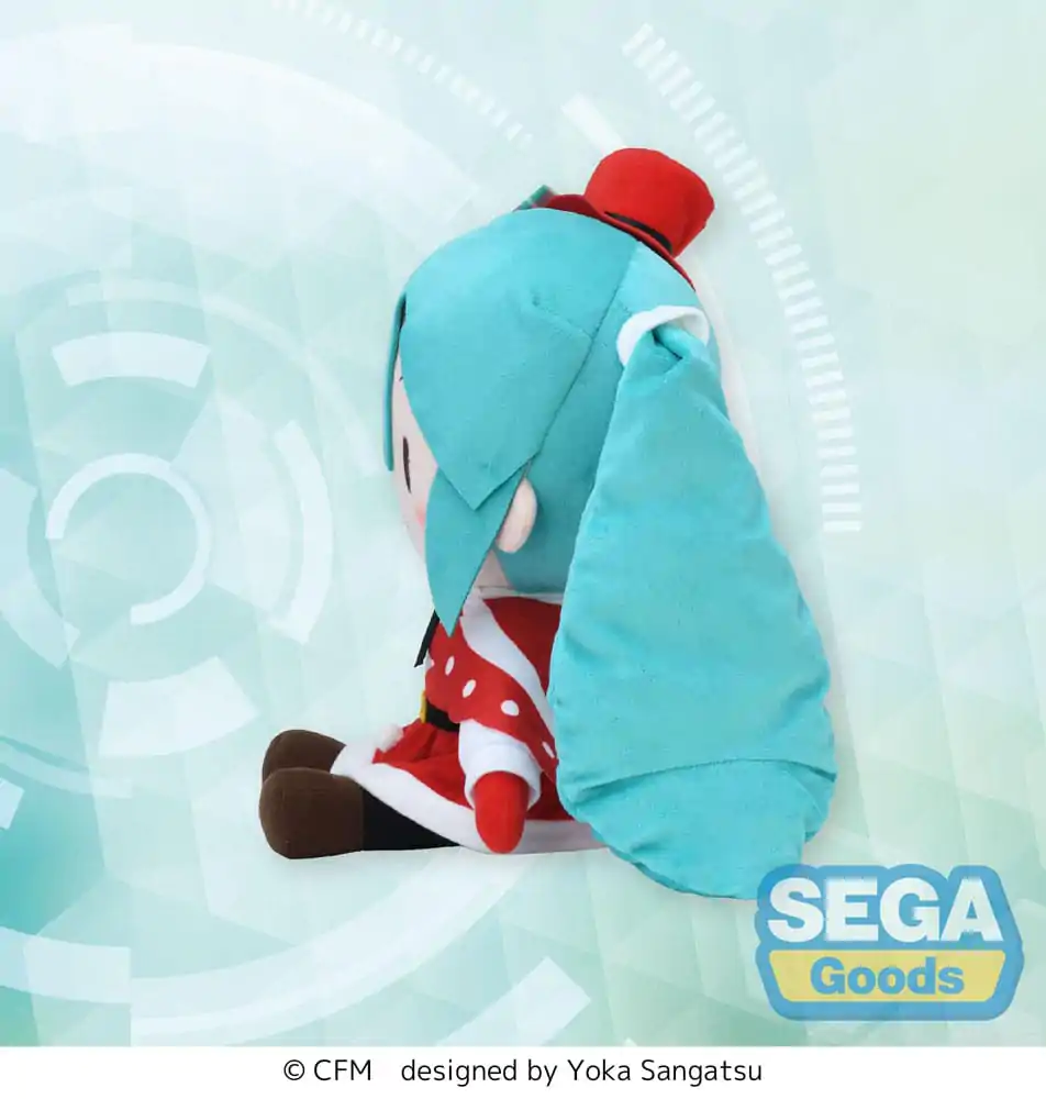 Character Vocal Series 01: Hatsune Miku Fuwa Petit Hatsune Miku Christmas LL plüss figura 35 cm termékfotó