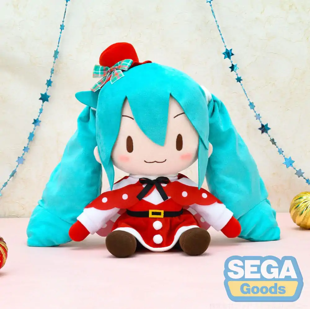 Character Vocal Series 01: Hatsune Miku Fuwa Petit Hatsune Miku Christmas LL plüss figura 35 cm termékfotó