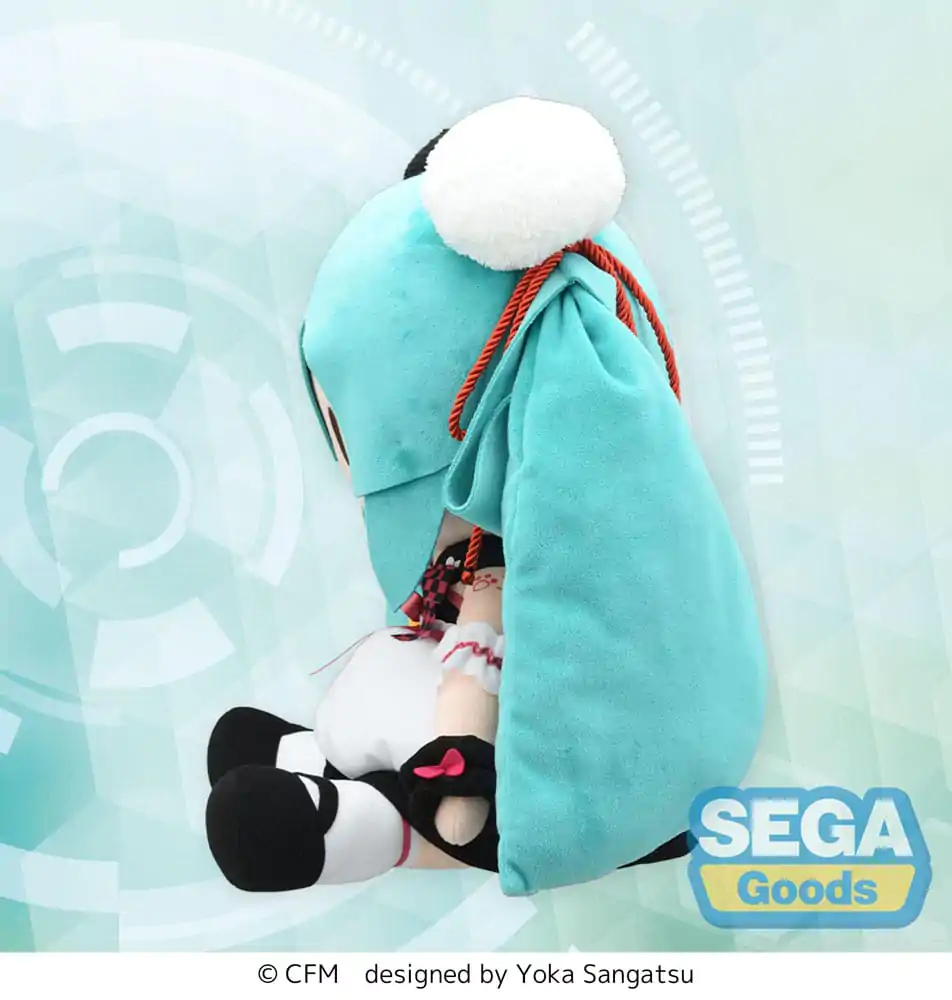 Character Vocal Series 01: Hatsune Miku Fuwa Petit Hatsune Miku Panda Bun LL plüss figura 40 cm termékfotó