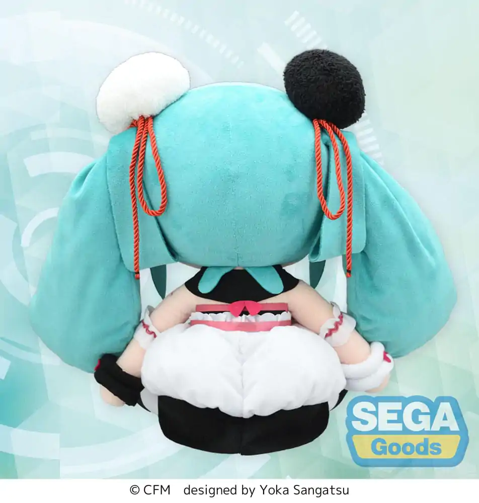 Character Vocal Series 01: Hatsune Miku Fuwa Petit Hatsune Miku Panda Bun LL plüss figura 40 cm termékfotó
