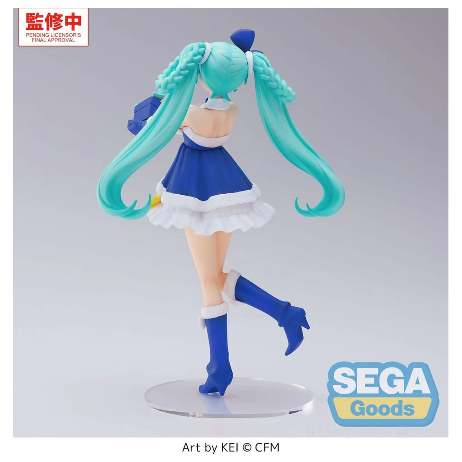 Character Vocal Series 01: Hatsune Miku High Hatsune Miku Sapphire Christmas Ver. PVC figura 21 cm termékfotó