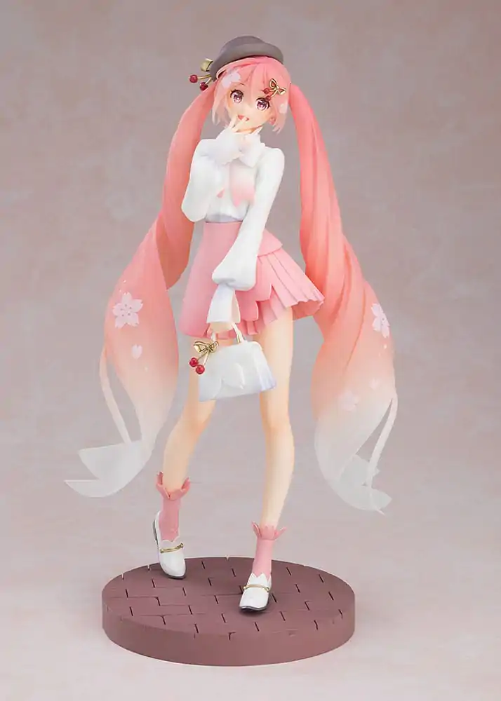 Character Vocal Series 01: Hatsune Miku Pop Up Parade Sakura Miku: Hanami Outfit Ver. PVC szobor figura 23 cm termékfotó
