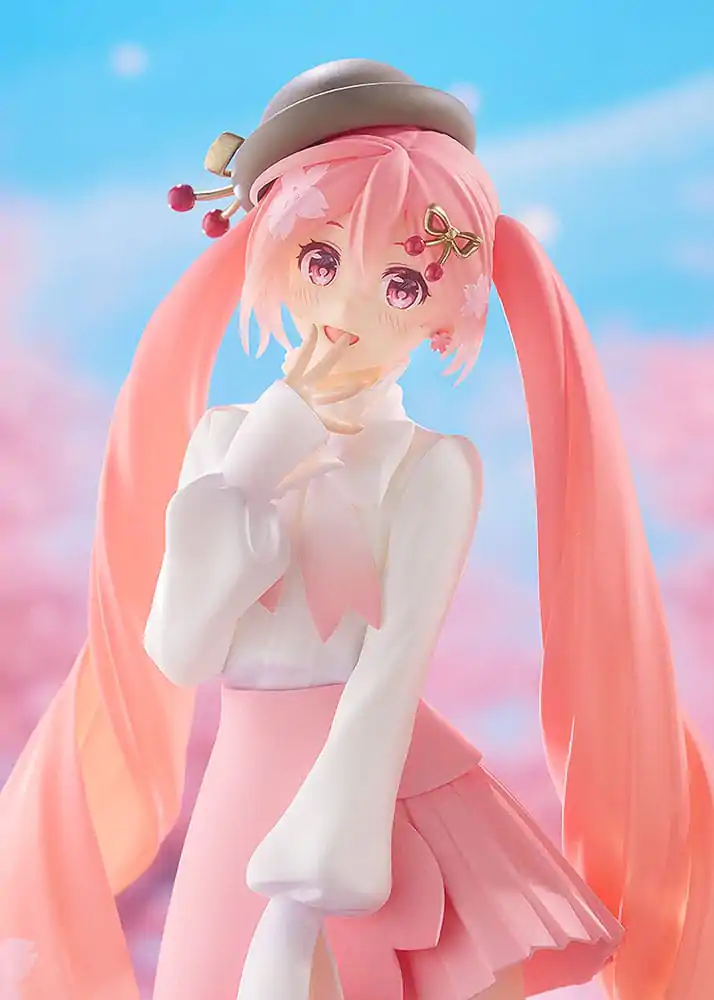 Character Vocal Series 01: Hatsune Miku Pop Up Parade Sakura Miku: Hanami Outfit Ver. PVC szobor figura 23 cm termékfotó
