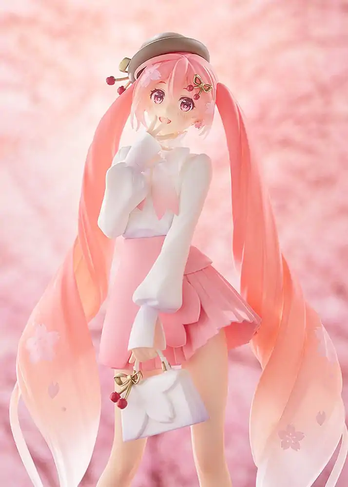 Character Vocal Series 01: Hatsune Miku Pop Up Parade Sakura Miku: Hanami Outfit Ver. PVC szobor figura 23 cm termékfotó