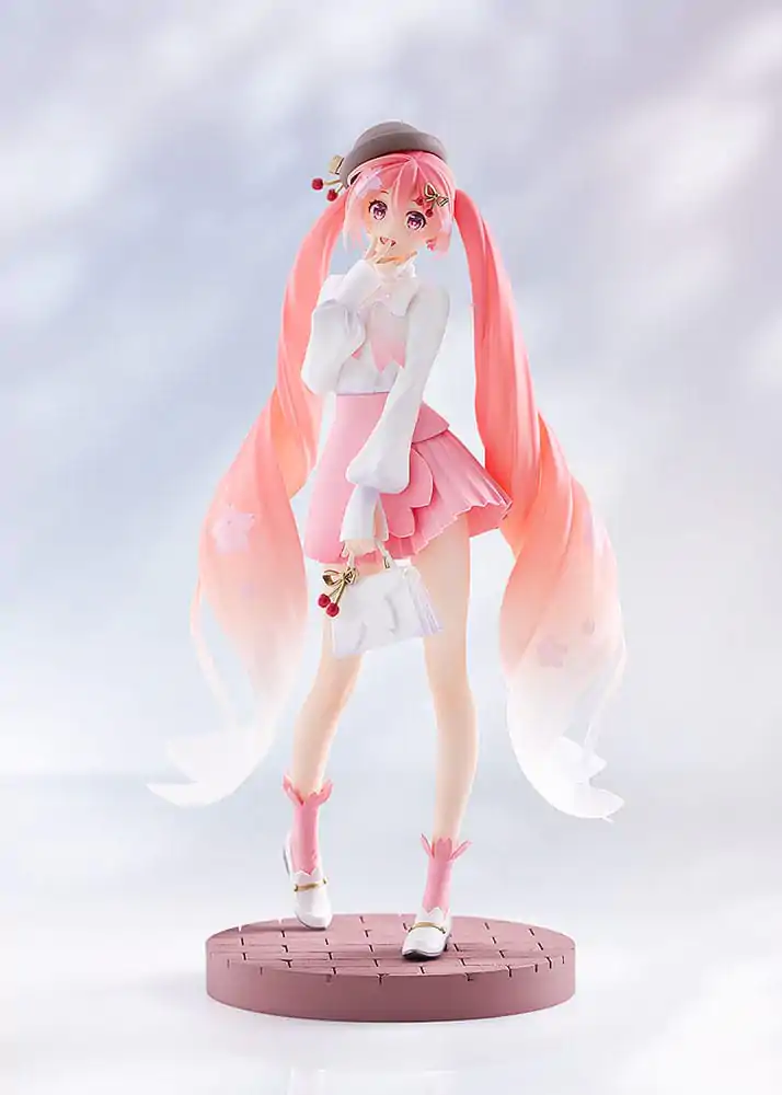Character Vocal Series 01: Hatsune Miku Pop Up Parade Sakura Miku: Hanami Outfit Ver. PVC szobor figura 23 cm termékfotó