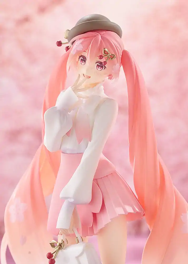 Character Vocal Series 01: Hatsune Miku Pop Up Parade Sakura Miku: Hanami Outfit Ver. PVC szobor figura 23 cm termékfotó