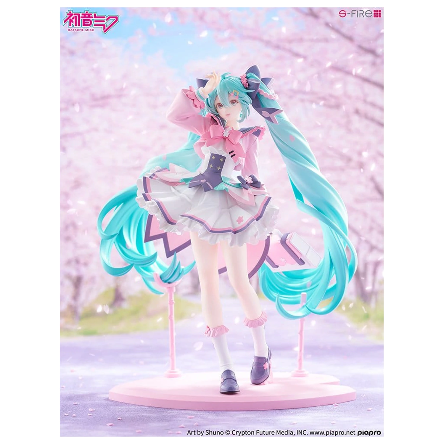 Character Vocal Series 01: Hatsune Miku S-Fire PVC szobor figura 1/7 Hatsune Miku New Semester 23 cm termékfotó