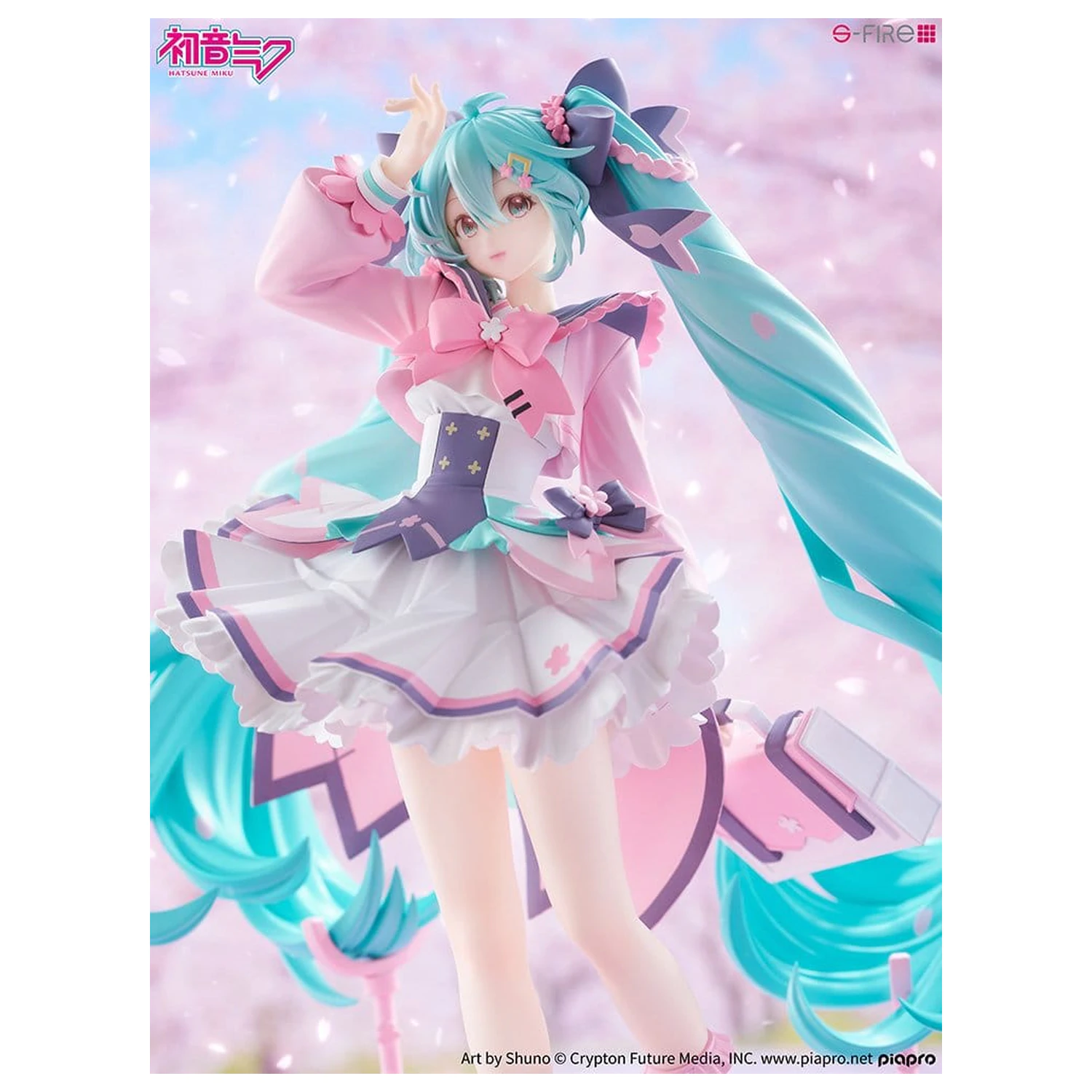 Character Vocal Series 01: Hatsune Miku S-Fire PVC szobor figura 1/7 Hatsune Miku New Semester 23 cm termékfotó