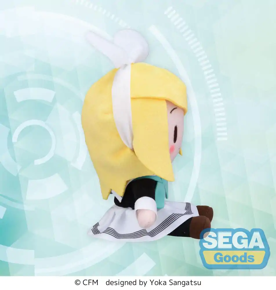 Character Vocal Series 02: Kagamine Rin/Len Fuwa Petit Kagamine Rin Uniform Ver. (EX) Mini plüss figura 16 cm termékfotó