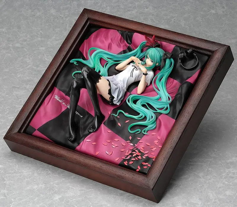 Character Vocal Series 1/8 Miku Hatsune World is Mine Brown Frame PVC szobor figura 22 cm termékfotó