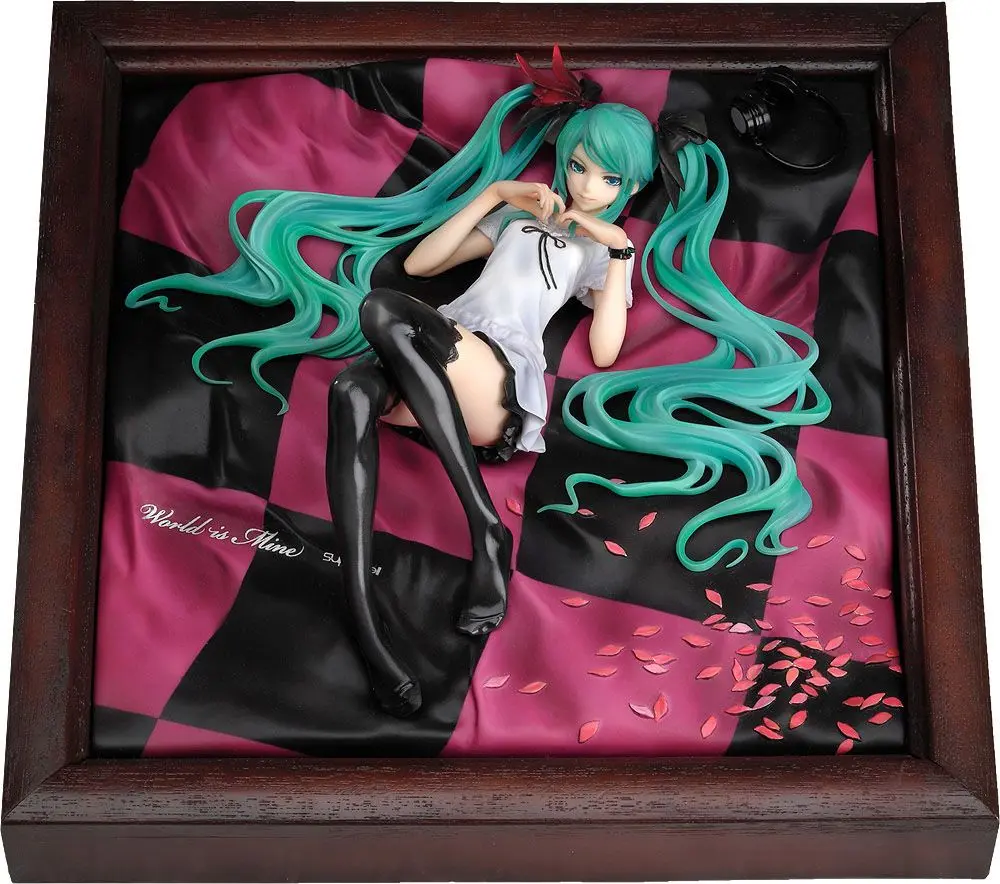 Character Vocal Series 1/8 Miku Hatsune World is Mine Brown Frame PVC szobor figura 22 cm termékfotó